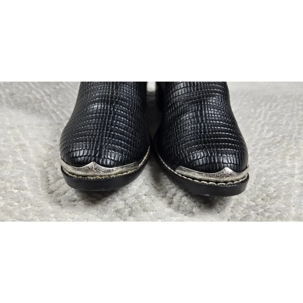 Durango kids Cowboy boots BT940 Lizard print black/red/white Western Size 6D